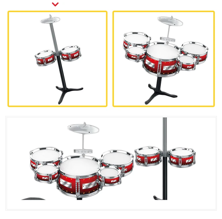 Children play musical instruments mini jazz drum set toy