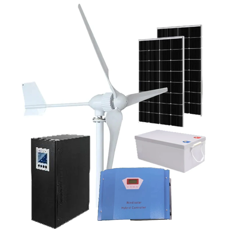 Hot Sale 10kw System High Efficient Windmills 96V-380V Wind Solar Hybrid Power System Wind Turbine Generator Wind Turbine