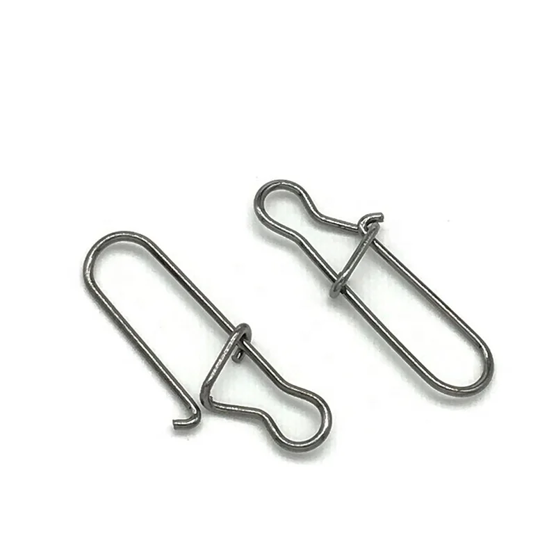 RISING Manufacturer 00#-8# Stainless Steel Hook line Connector Lure Accessories Duo Lock Snap Sea Fishing Swivels