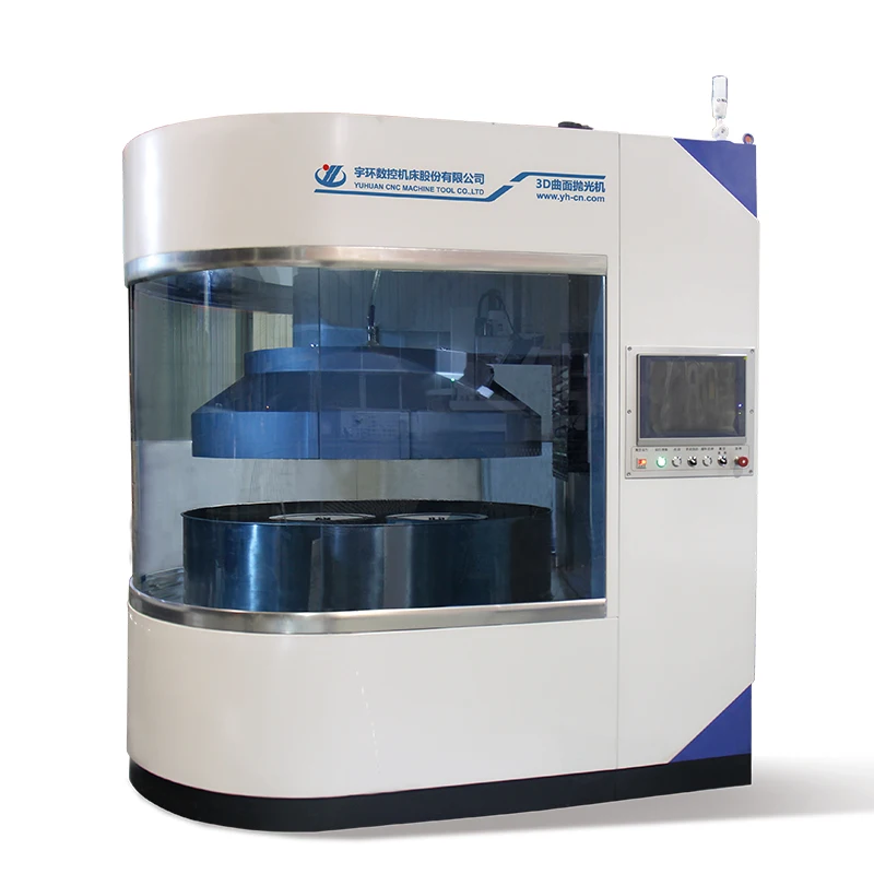 YUHUAN 2.5D arc surface of metal Lapping machine tool Phone glass 3D Curved Surface Polishing Machine