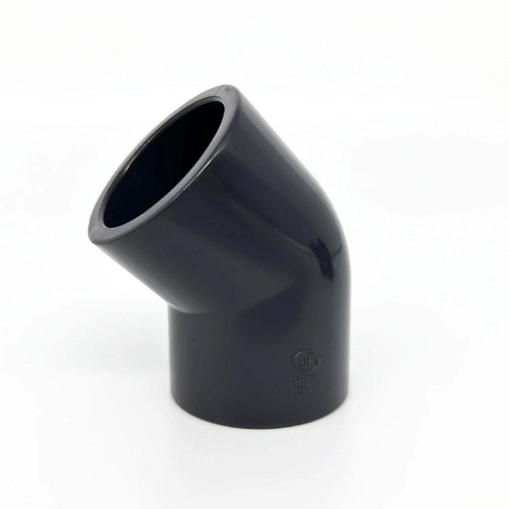 DN15 - DN400 high quality PVC 90 degree elbow for water supply and drainage pvc electrical conduit 45 degree elbow elbow
