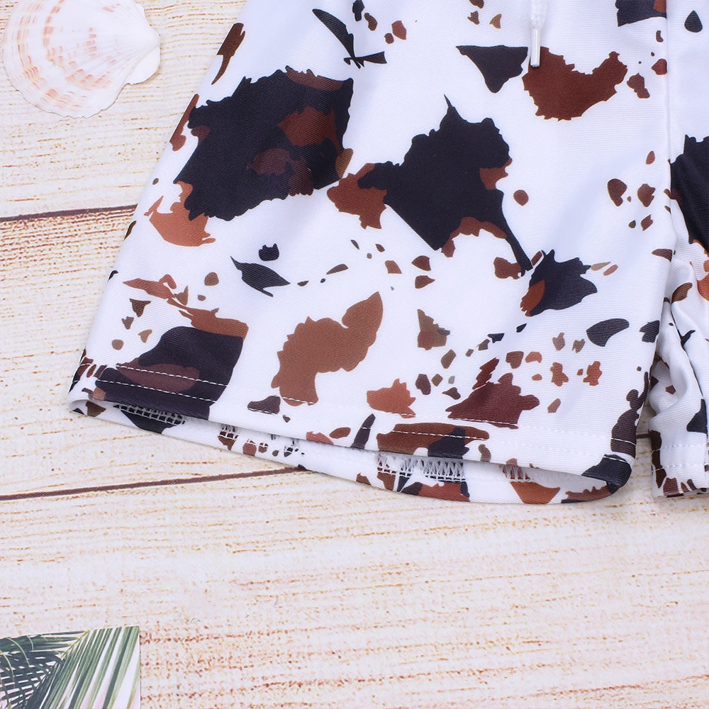 2022 Hot sale of baby boy swimming The cow grain Floral swimming trunks summer baby boy swim short