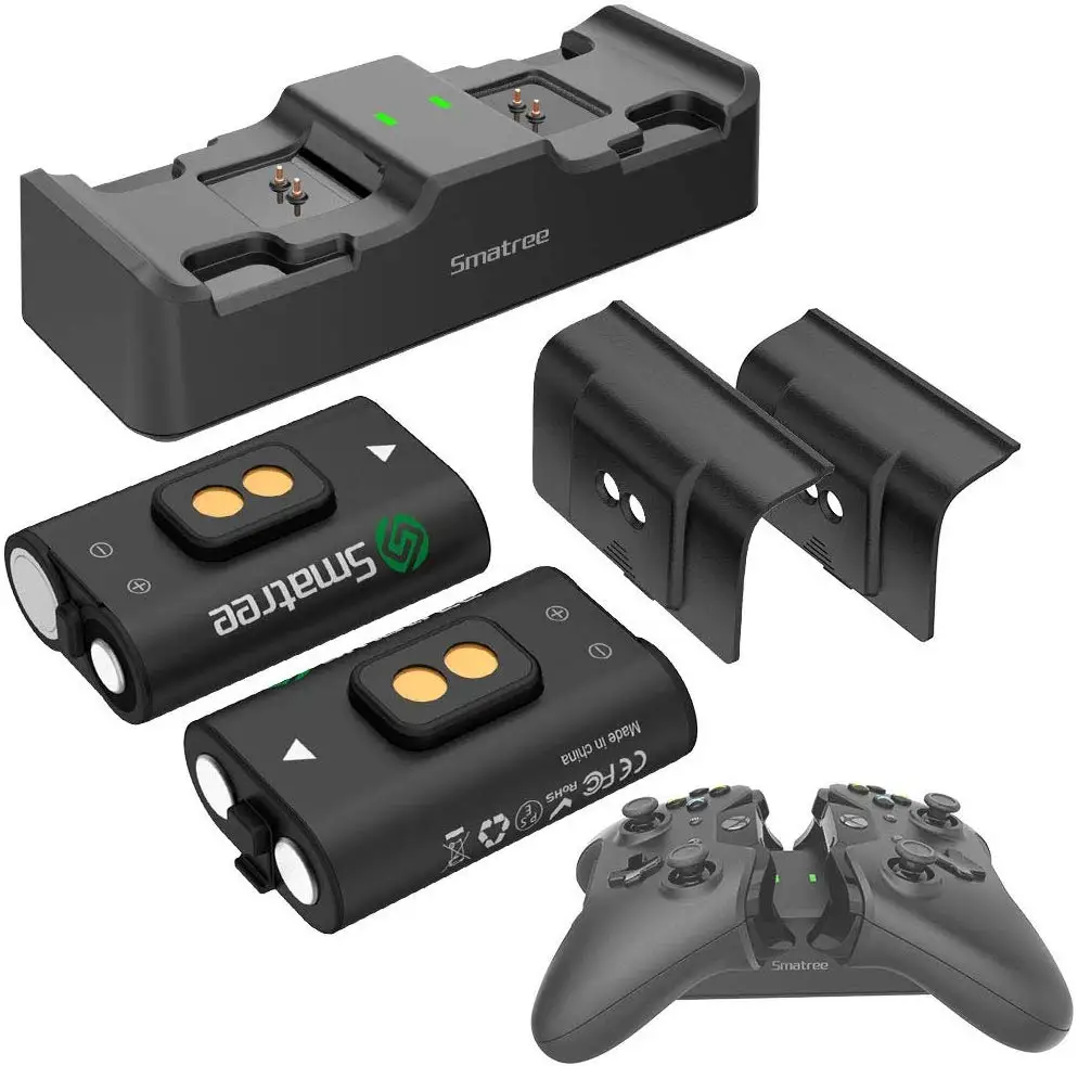  2000 mAh Rechargeable Battery Dual Charging Station High Speed Docking Compatible for