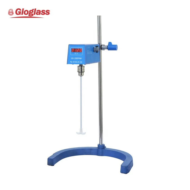 High Quality Industrial Grade lcd digital Overhead Stirrer10l-50l Laboratory Chemical Agitator Liquid  Mixer