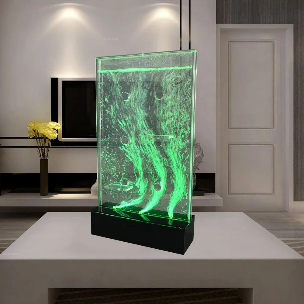 Mini Swirl Waterfall Led Lighting Water Bubble Wall Bedroom Furniture Sets
