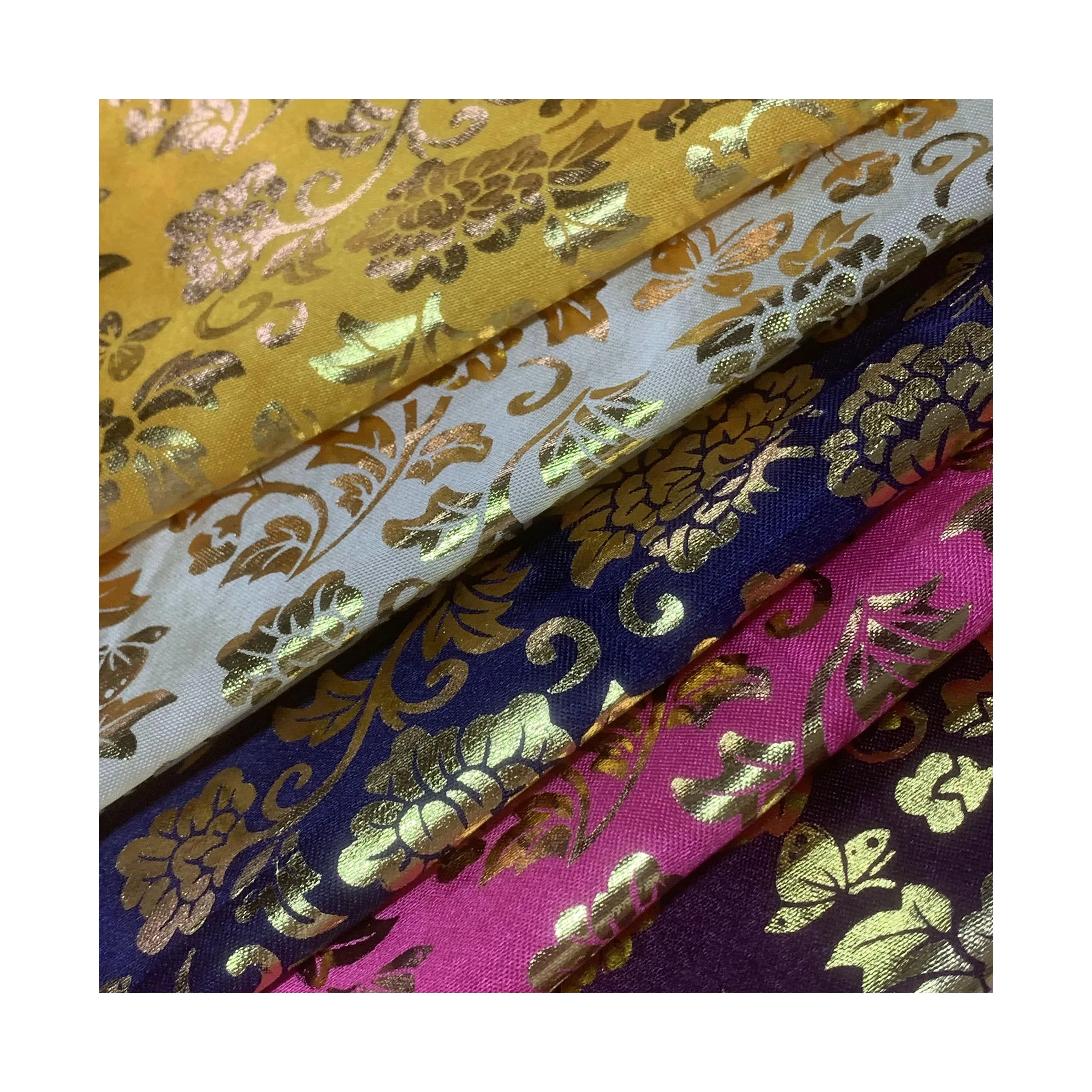 New  colorful luminous bronzing printed reflective polyester fabric for  windbreaker down jacket