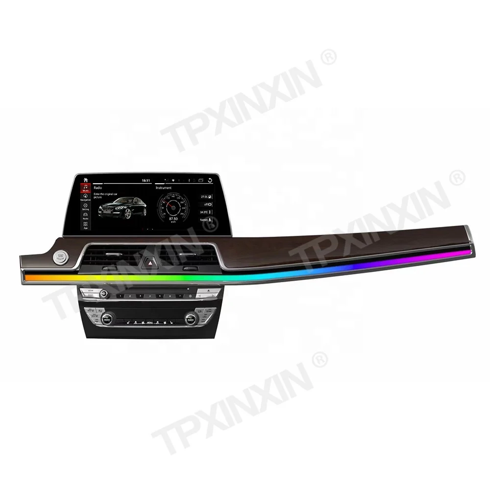 Fully Dash Atmosphere Light Android Media For BMW 7 Series F01 F02 2008-2017 Car Multimedia Player GPS Navigation Auto Stereo 4G