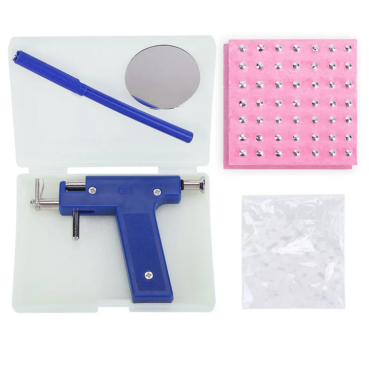 Ear Piercing Gun Plastic Body Ear Piercing Tool Set Nose Piercing Machines Piercing Ear Studs Kit