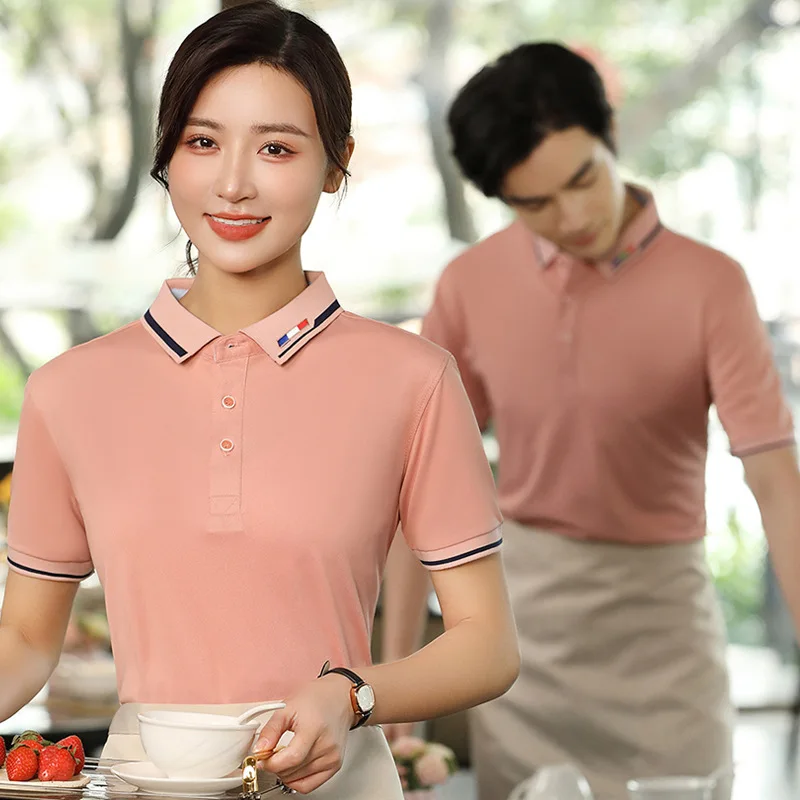 OEM Custom Supermarket Construction Work Clothes Factory Unisex Company Staff Uniform Polo Shirt Manufacturer