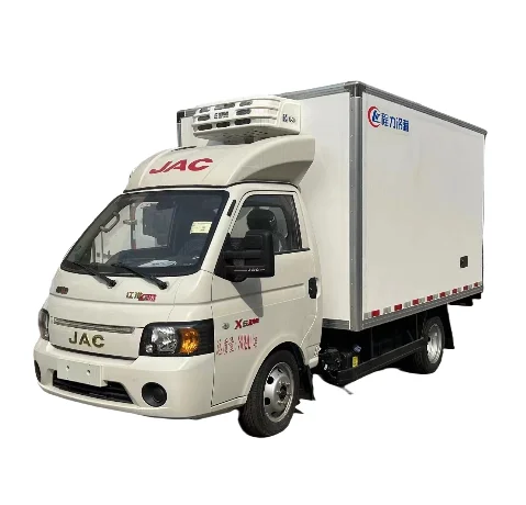 Gasoline Fuel Type JAC 2 Tons Refrigeration Truck Mini Freezer Van Truck for Sale