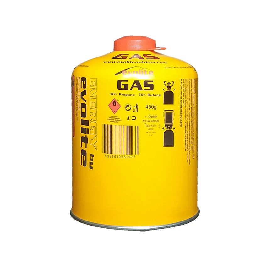China 230g Disposable Screw Valve Filling Butane /lpg Gas Cartridge For Camping