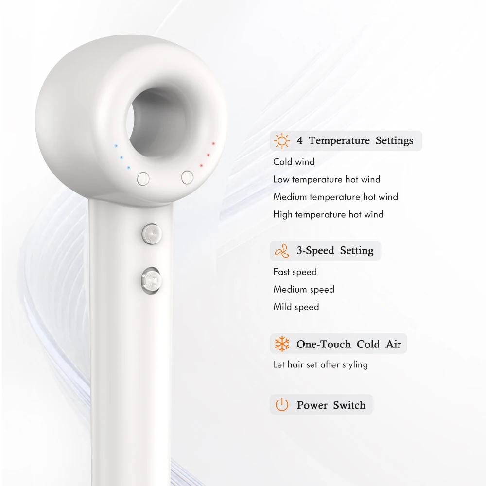 2024 New Arrivals High Speed Portable Hairdryer Professional Negative Ion Hair Care Low Noise Hair Dryer For Home Salon Travel