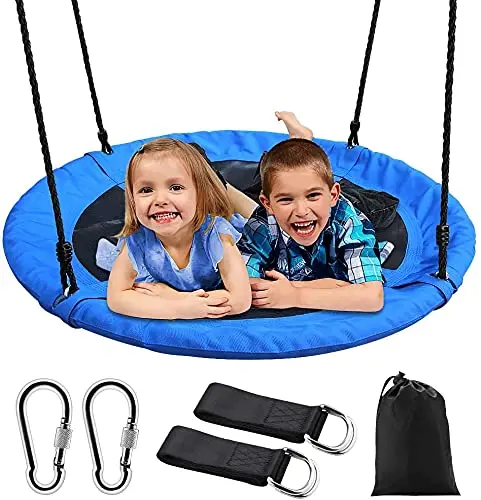 Children Outdoor Garden Metal Chain Silicone Colorful Single Swing