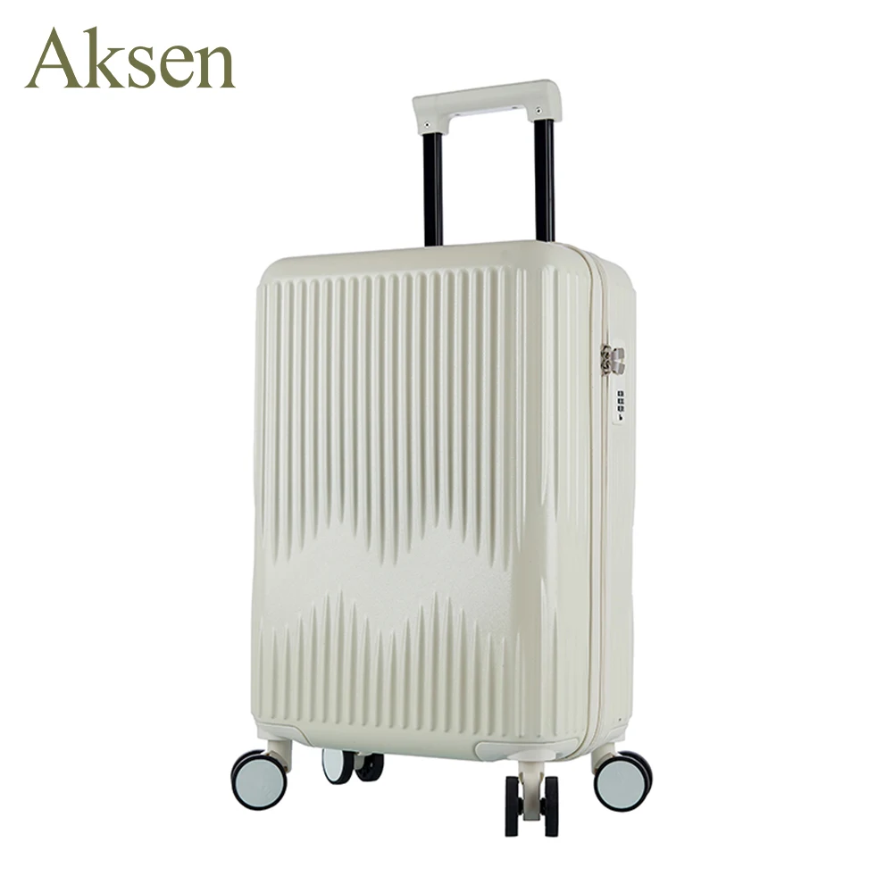 China suppliers ABS spinner travel trolley cabin suitcases luggage Fashion zipper password lock luggage