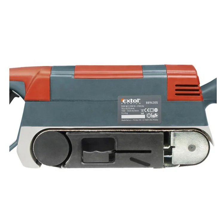 8894305 EXTOL 900W Professional Double Insulation Power Tools Portable Electrical Power Belt Sander for Wood/Plastic/Metal