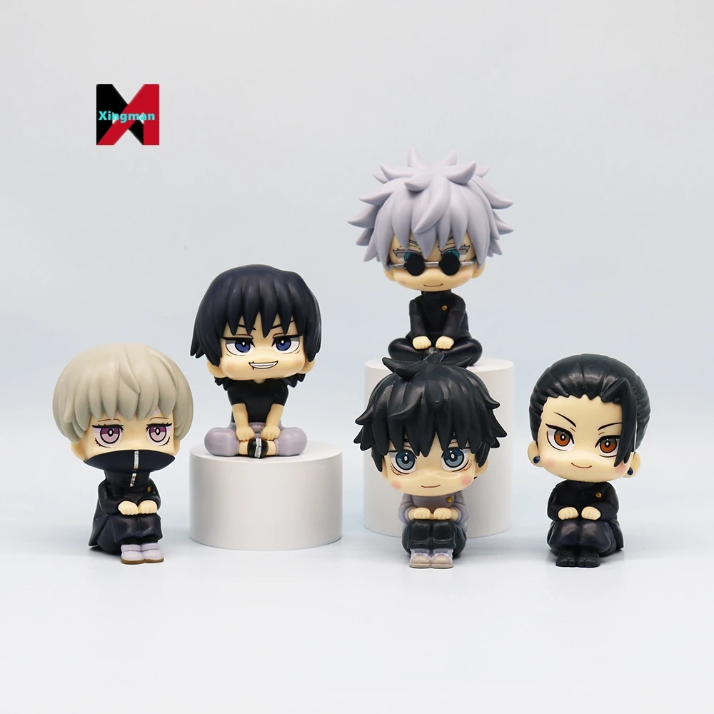 Wholesale Q Version Jujutsu Kaisen Itadori Yuji Gojo Model Ornament Cartoon toy figure statues anime action figures