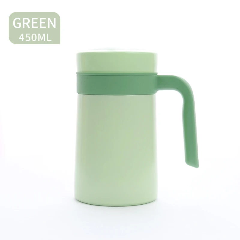 IMOGY Large Capacity Double-Wall Insulated Vacuum Stainless Steel Teapot Handle Office Smart Coffee Pot Travel Perfect Gift Mugs