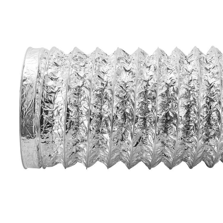 Aluminum Foil PET  Pipe Spiral Flexible Air Hose Duct Pipe Ventilation In Hvac Systems