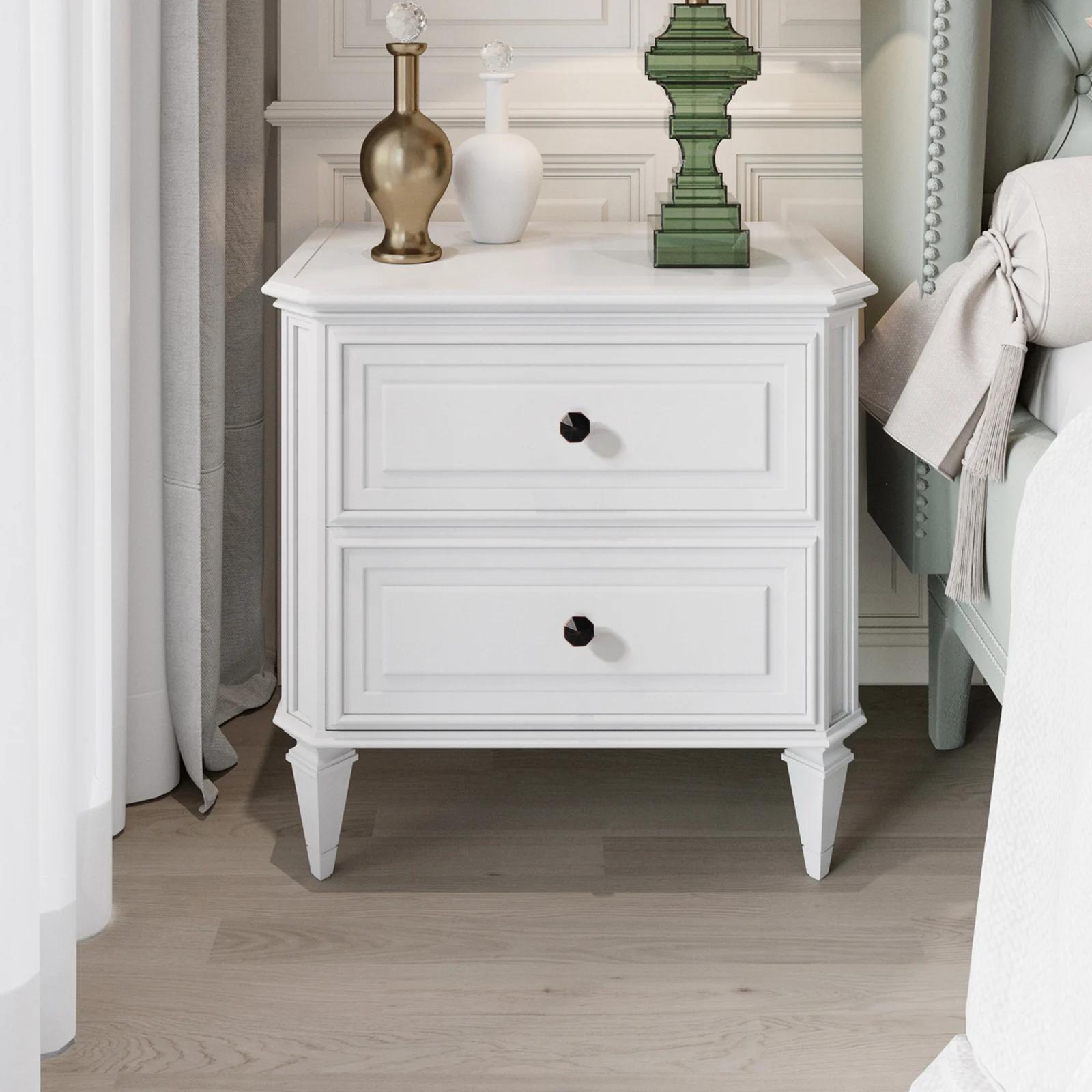 American Style Single Hole Hexagon Simple Cabinet Drawer Nordic Gold Zinc Alloy Wardrobe Door Knob 1478