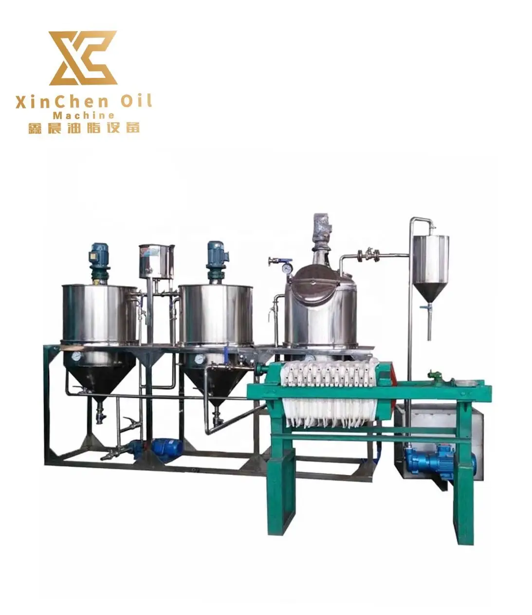 Mini Crude Sunflower Small Oil Refining Equipment Edible Oil Refinery Plant