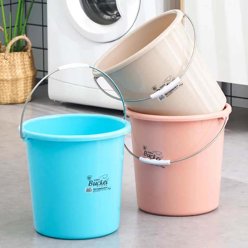 Factory Wholesale High Quality Portable Kitchen Water PP Plastic Bucket With Handle