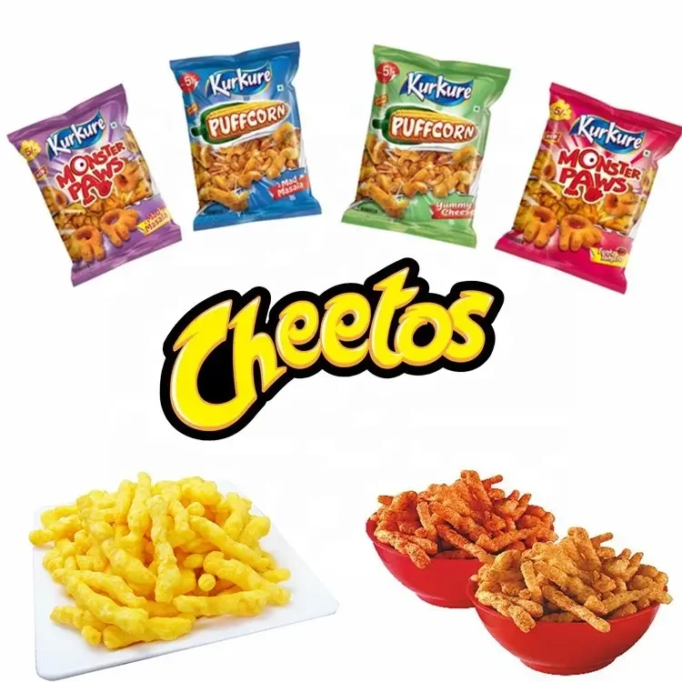 Good quality fried snacks food making machine kurkure cheetos snack production equipment