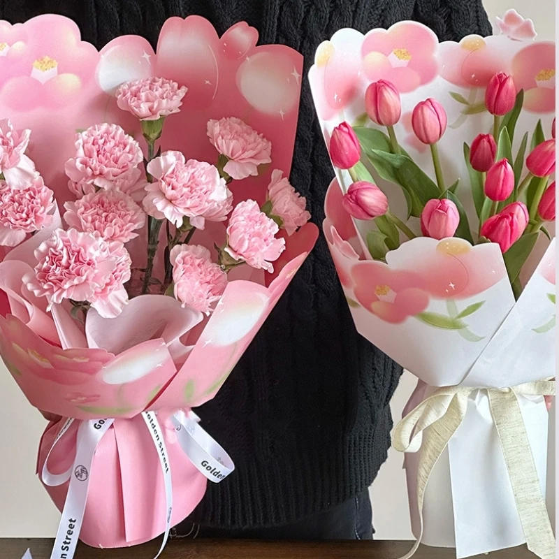 LUCIA  Three-Dimensional Flower Wrapping Paper Bouquet Packaging Kraft Paper Flower Shop Wrapping Flower Material LF160540