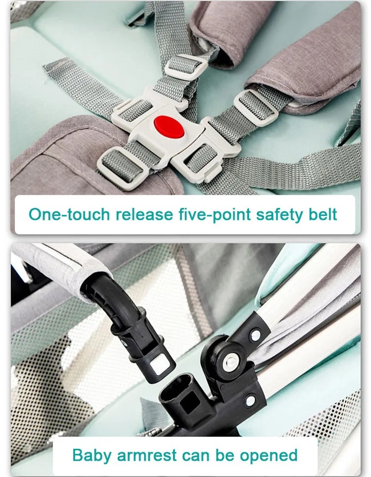 
colorato bambina pieghevole travel system rosa stroller 3 in 1 leggero baby trio carrozzina ovetto passeggino 