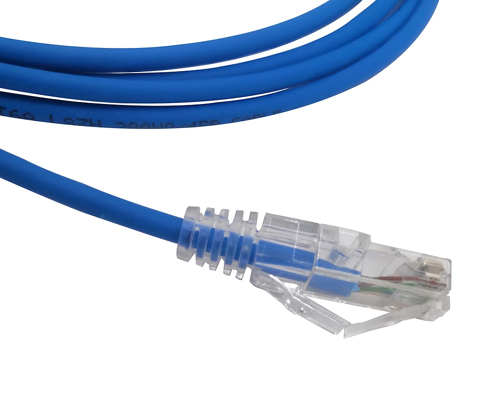 Slim cat6A lan cable 4pair 28awg full copper PVC/LSZH jacket shielded cat 6a ethernet cable