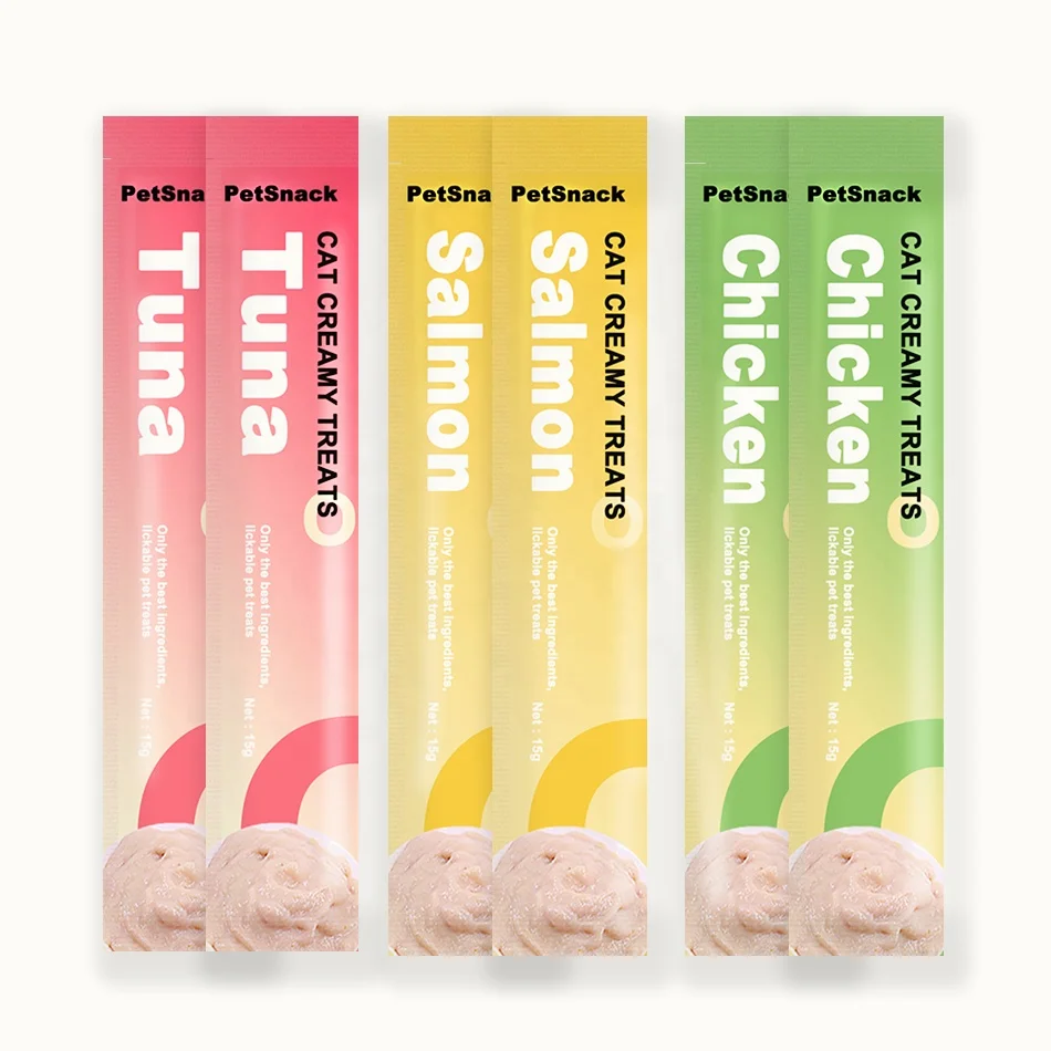 OEM Wholesale Petmetro Creamy Cat Goodness - Smooth & Moist, Nutritious Cream Treats Your Cat Will Love, Cat Creamy Goods