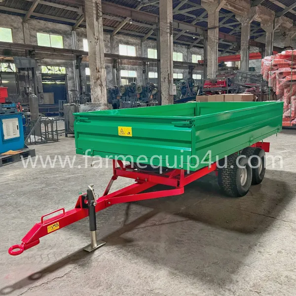 Agriculture Machinery 4 wheel farm trailer ,tractor end dump trailer ,Agriculture transport box trailer 2ton 3ton 4ton
