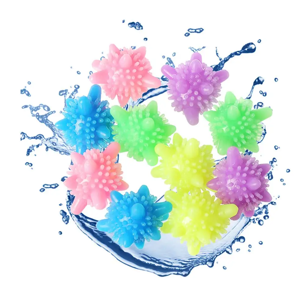 Washer Balls Reusable Tangle-Free Eco-Friendly Laundry Scrubbing Balls Solid Colorful Laundry Washing Balls Enhance Your Machine