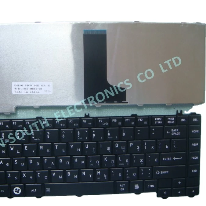 Wholesale price laptop keyboard for toshiba satellite c600d c640 l600 l630 l640 l645 black russian