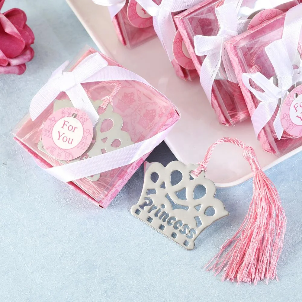
Prince Crown Bookmark baby shower party favors gifts for guest 