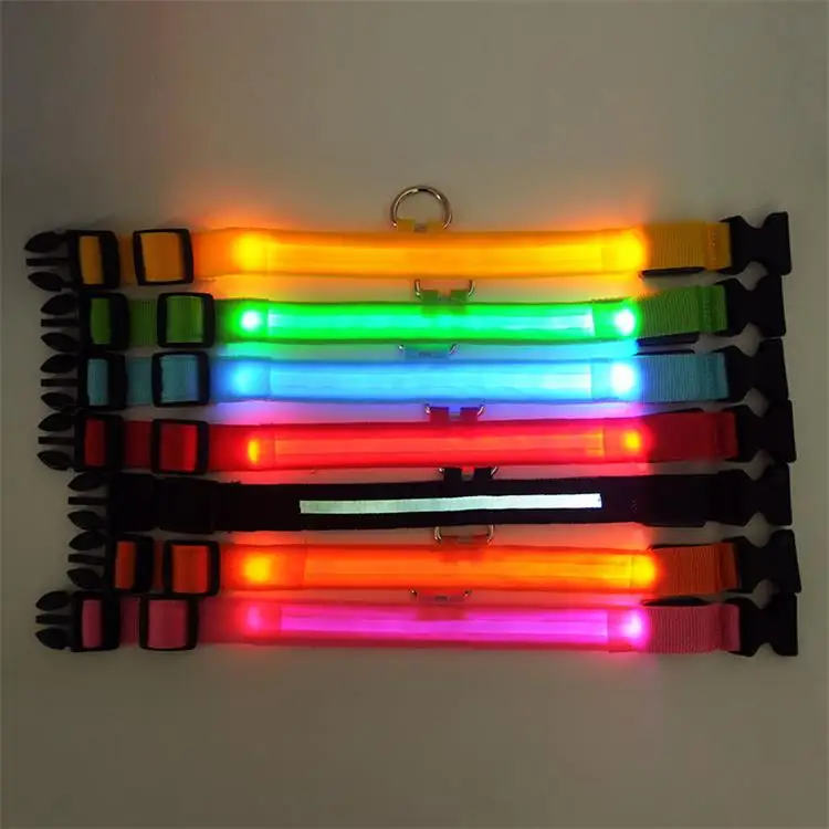 Collares Para Mascotas De Perro Para Sublimar Glowing In Dark Designers Luxury Led Dog Collar Custom