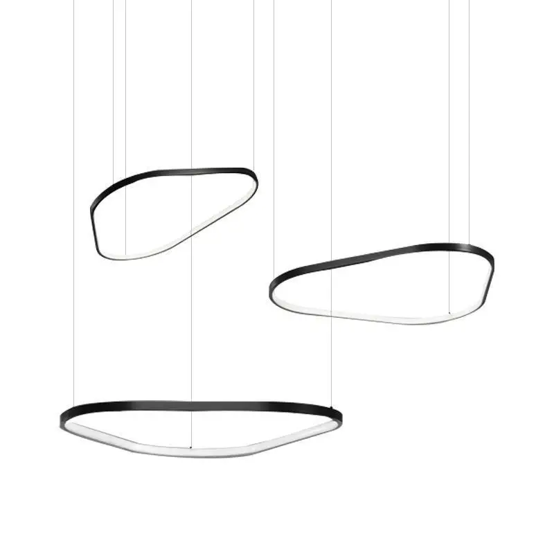 Modern Style Heart Shape Rings 700*900MM High Lumens Chandeliers Indoor Hotel Office Residential 40W Led Pendant Light