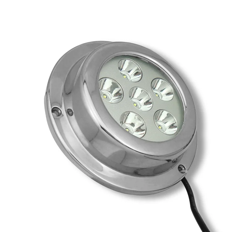 2022 Alibaba Best Seller Boat Accessories 18w rgb color boat light, ss316 marine led under water light ip68