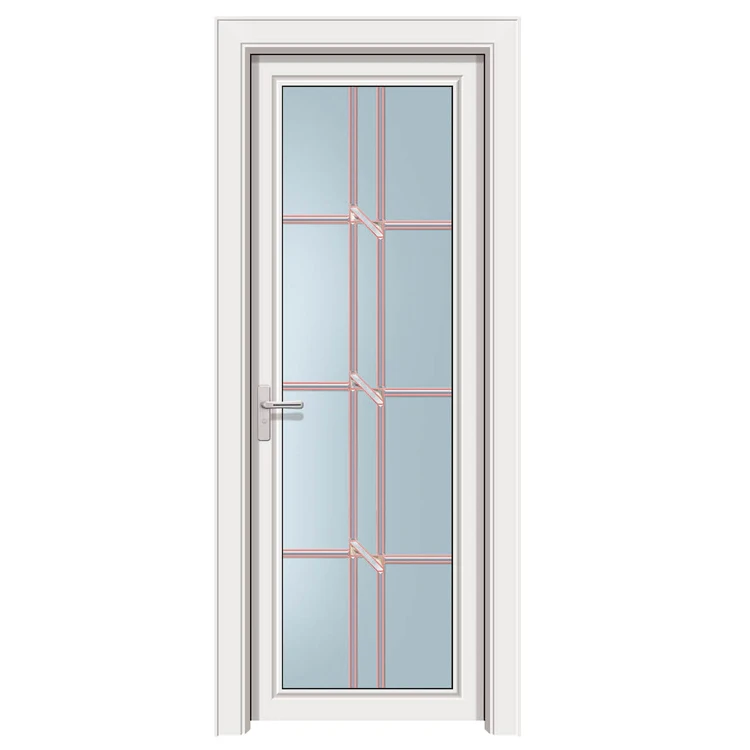 Economic price double glazed casement door for bathroom toilet door swing door
