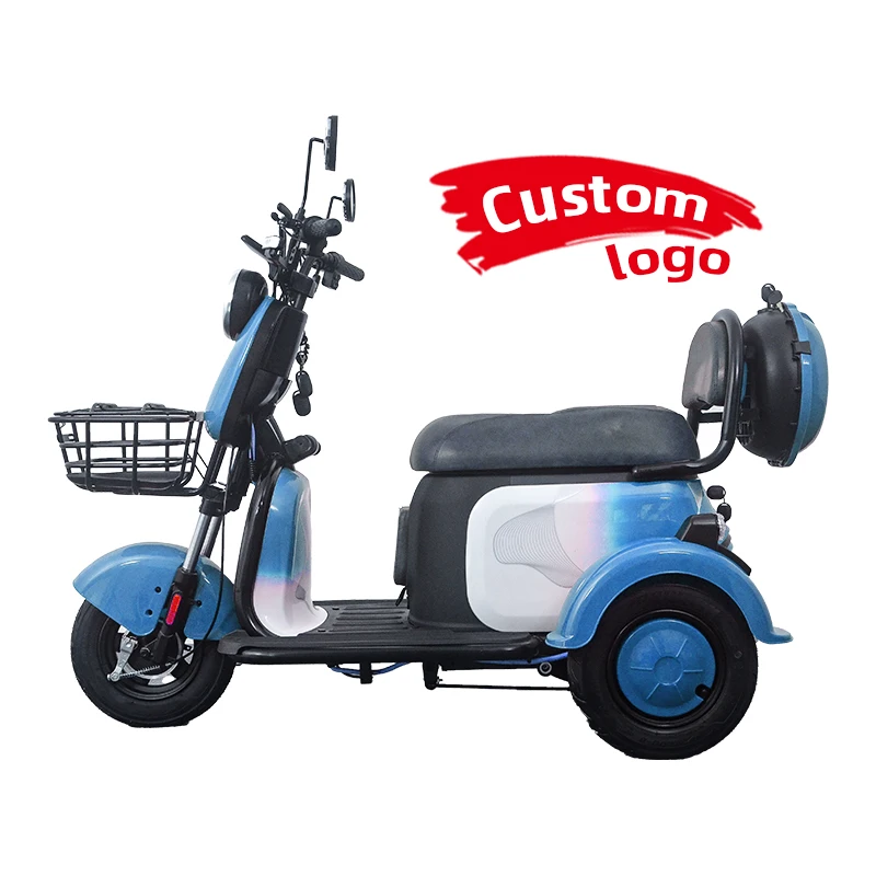 Most Popular 48V/60V 600W High Speed Electric Tricycles Three Wheel Price Cheap Adult Electric Tricycle