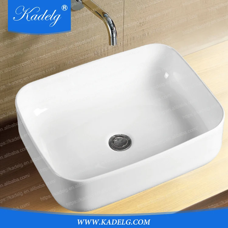 Europe Style Thin Side Rectangular Vessel Sink Modern