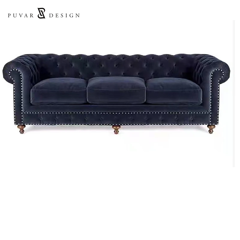 New American Luxury Style Design Modern Indoor Furniture Fabric Sectional Living Room Sofas For Sale