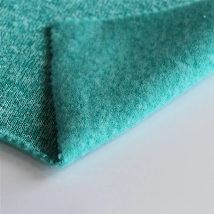 superior comfortable 100 polyester brushed fabric for sweaters anti pill fleece fabric