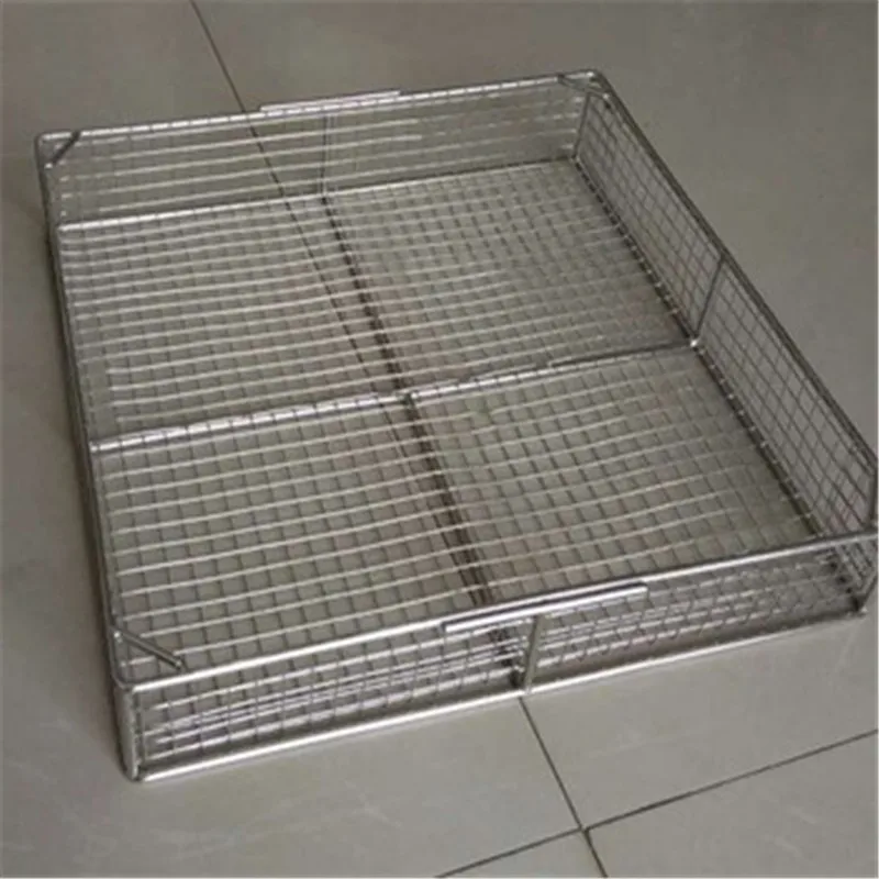 stainless steel wire mesh storage baskets Disinfection Basket for Medical Use/Production of stainless steel disinfection basket