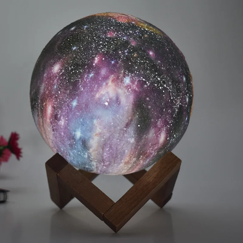 2019 Newest hottest sale on line 3d printing moon lamp night light for gifts