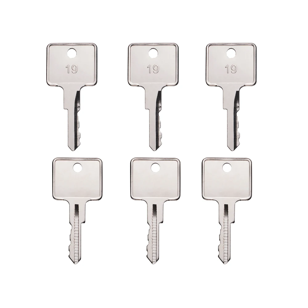 Forklift Starter (Ignition) Equipment Key for Mitsubishi  Dozer Tractor CAT (Caterpillar) Kubota Kumiai #123243   - #19