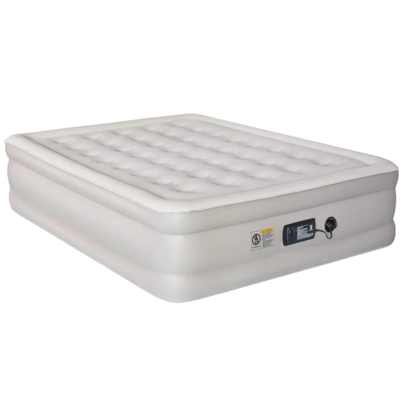 Interior Air Mattress Glamping Mats PVC Inflatable Sleeping Mattress Luxury 2 Person Camping Bed Mat Built-in Pump Thicken Mat