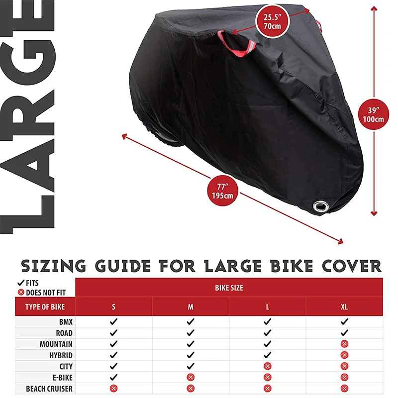 Factory price  hot sell dustproof waterproof bike cover