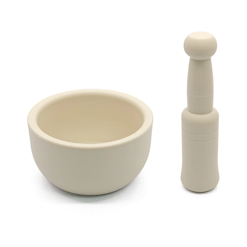 Plastic PP home kitchen use manual tamping Grinding Bowl pestle and mortar