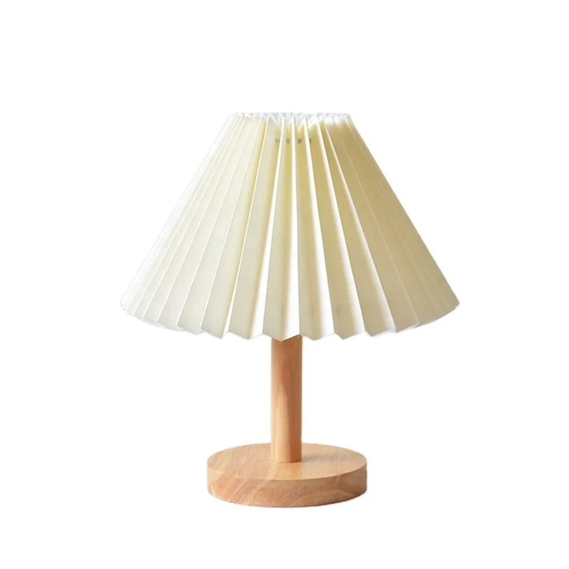 ODM OEM Foldable Shape Design Wooden Table Lamps Bedside Lamp Modern Creative Table Light