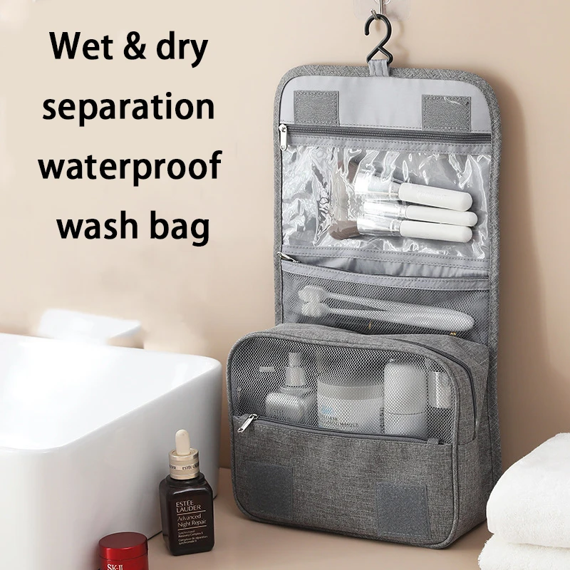 Hanging Travel Toiletry Bag Organizer Hygiene Dop Kit With Hook Accessories Bathroom Shaving Makeup For Men And Woman